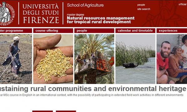 The open day of the course in Natural resource management for tropical rural development, Università degli Studi di Firenze.