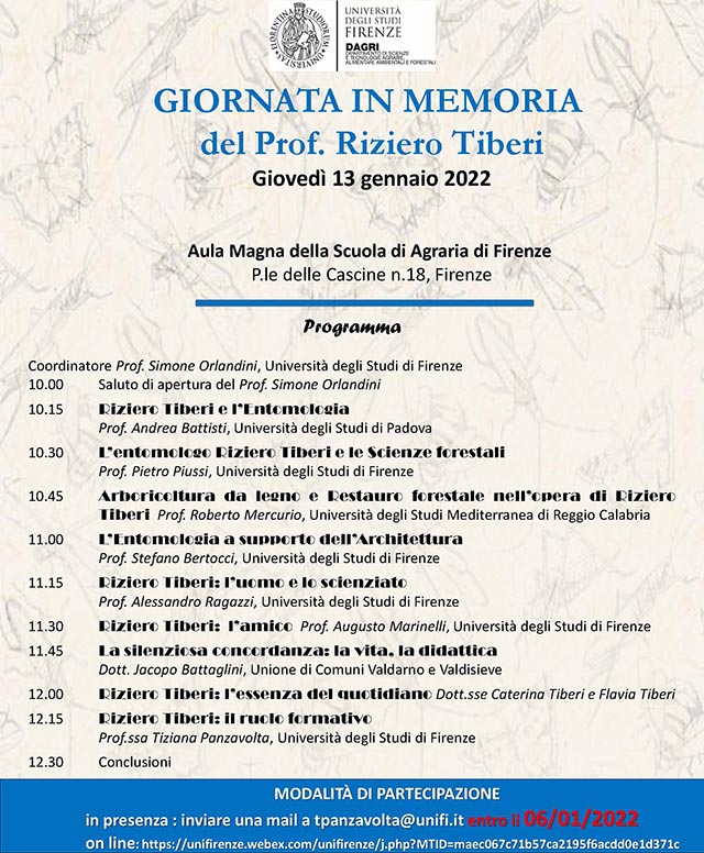 Giornata in memoria del  Prof. Riziero Tiberi 